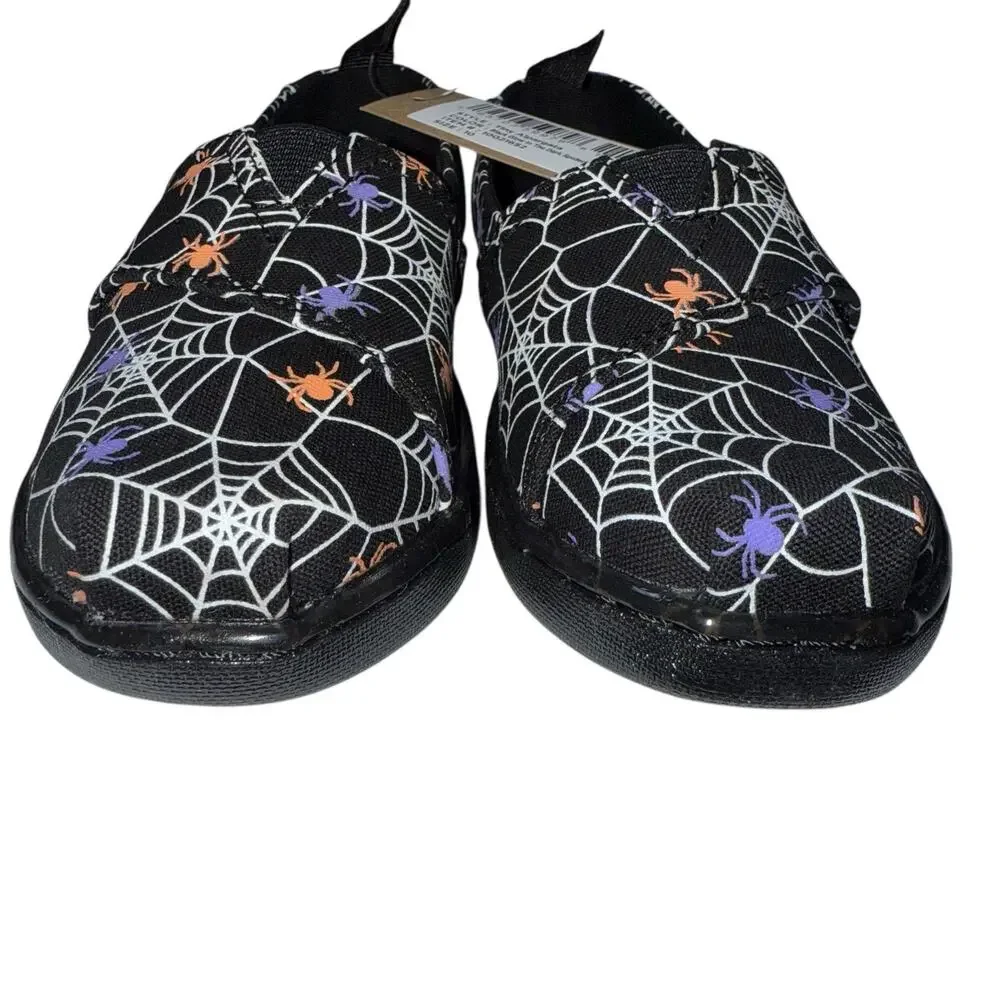 TOMS Little Girls Spiders Alpargata Espadrille Shoes SZ/10